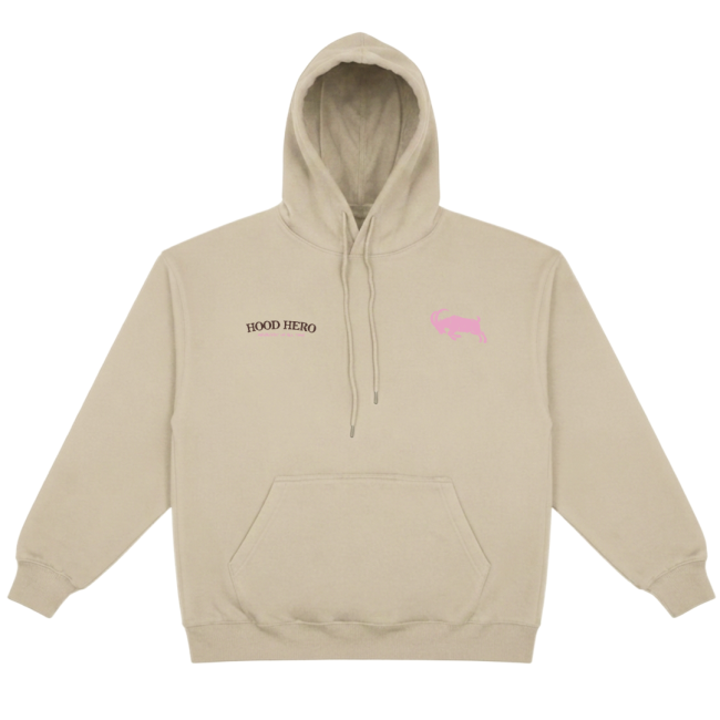 goat cream hoodie front
